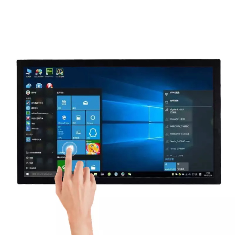 Windows 10 desktop operated by finger touch