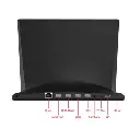 Landscape L-type rear ports with serial and RJ45