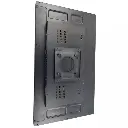 Vertical rear view of wall mount touch panel PC